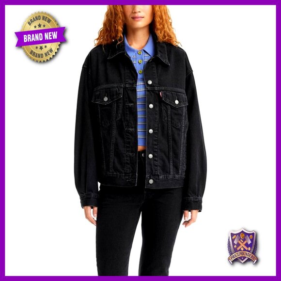 90s Trucker Jacket Relaxed Fit Retro Y2K Vintage Denim Oversized Chic